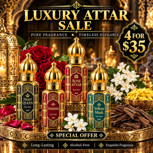 4 x 6ml Premium Attar